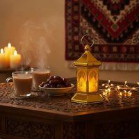 Ramazan Temalı Altıgen Kubbe Led Lamba