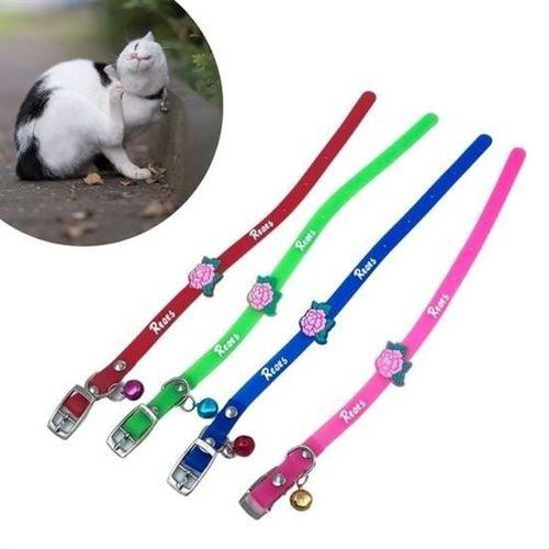 Çıngıraklı Zilli Sevimli Renkli Slikon Kedi Köpek Boyun Tasması - 1 Adet Stokta Olan Gönderilir