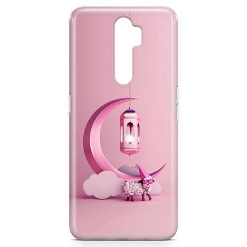Oppo A9 2020 Kılıf Pembe Süsler Arka Kapak Koruma Desenli Full Koruyucu