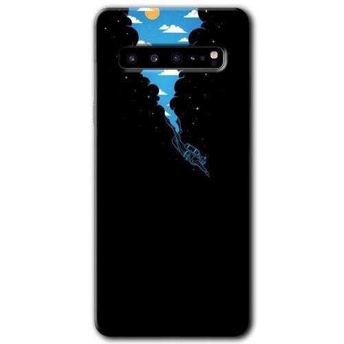 Samsung Galaxy S10 Plus HD Baskılı Kılıf + 9D Tam Ekran Koruyucu - Derinlere Yolculuk