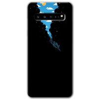 Samsung Galaxy S10 Plus HD Baskılı Kılıf + 9D Tam Ekran Koruyucu - Derinlere Yolculuk