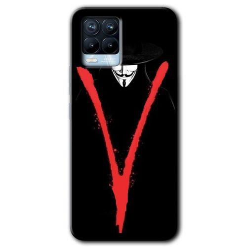Realme 8 Pro Kılıf HD Desen Baskılı Arka Kapak - V for