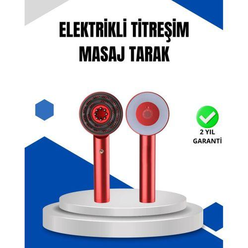 Mikro Akım Teknolojili Elektrikli Saç Masaj Fırçası Yağ Uygulamalı