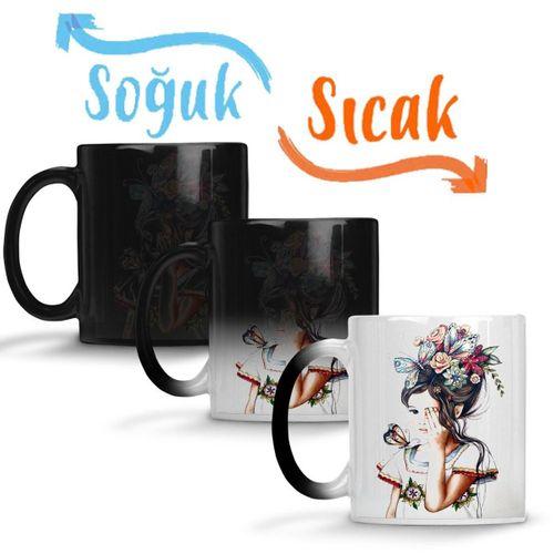 Ağlayan Kız Sihirli Kupa Bardak Porselen