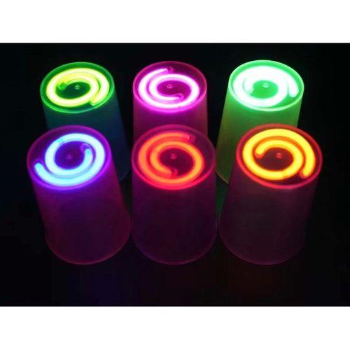 Karanlıkta Yanan Gece Işığı Mega Glow Bardaklar 8 Adet 8.5 X 10.5 Cm - Lisinya