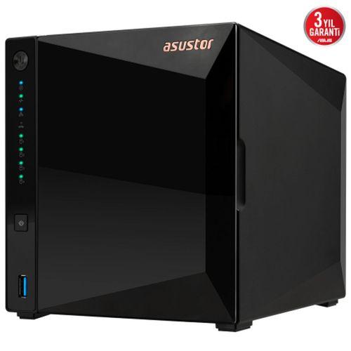 ASUSTOR AS3304T V2, 2Gb DDR4 Ram, 4 Yuvalı (4x20TB Destek), 1x2.5GbE Network, 3xUSB 3.2, Tower NAS (Yedekleme) Cihazı
