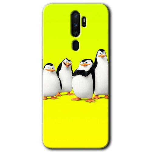 Oppo A9 2020 Kılıf HD Desen Baskılı Arka Kapak - Penguenler