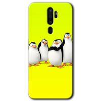 Oppo A9 2020 Kılıf HD Desen Baskılı Arka Kapak - Penguenler