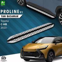 S-Dizayn Toyota C-HR 2 OEM Still Pro V1 Aluminyum Yan Basamak 173 Cm 2023 Üzeri A+ Kalite