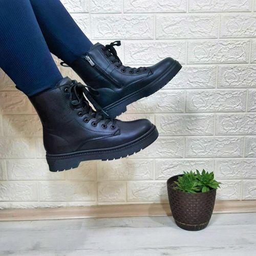 Polact 23001 Romeo Siyah Fermuarlı Bağacaklı Kaymaz Bayan Bot