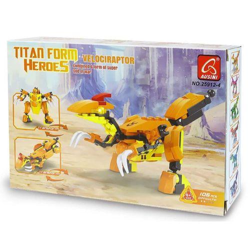 Ausini Titan Form Heroes-4 Velaciraptor 106 Parça