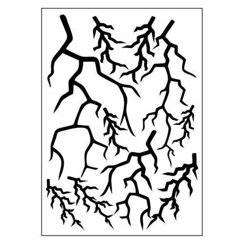 SEVGENT A4 Sticker 132 Tek Paket Çoklu Şimşek Siyah