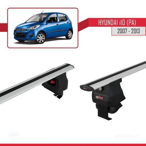 Hyundai i10 (PA) 2007-2013 Arası ile uyumlu ACE-4 Ara Atkı Tavan Barı GRİ
