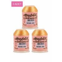 3 Adet Altınbaşak Oya ve Dantel İpi 20 gr - Royaleks - No: 450