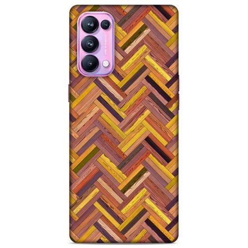 Lopard Oppo Reno 5 Pro 5G Uyumlu Kılıf Wood'X (39) Liquid Crystal Kılıf Baskılı