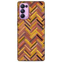 Lopard Oppo Reno 5 Pro 5G Uyumlu Kılıf Wood'X (39) Liquid Crystal Kılıf Baskılı