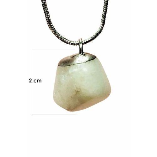 Aytaşı Doğal Taşı Zincirli El Yapımı Kolye Uç: 2 cm Zincir: 20 cm Kutulu