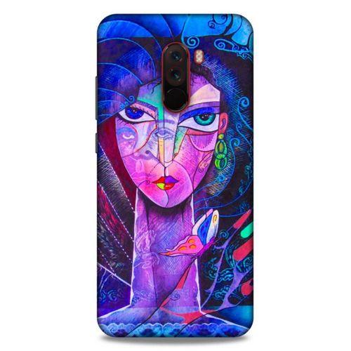 Lopard Xiaomi Pocophone F1 Uyumlu Kılıf Sürreal Yüzler ♀ (47) Crystal Flex Kılıf Baskılı