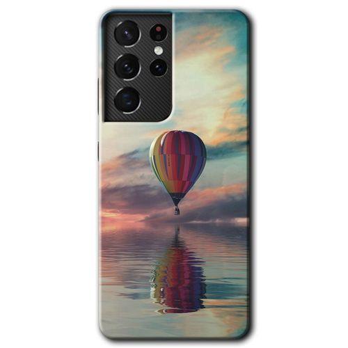 Galaxy S21 Ultra Kılıf HD Desen Baskılı Arka Kapak - Zeplin