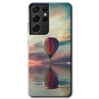 Galaxy S21 Ultra Kılıf HD Desen Baskılı Arka Kapak - Zeplin