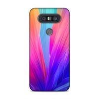 LG Q60 Kılıf Makro Cicek Arka Kapak Silikon Koruma Full Koruyucu