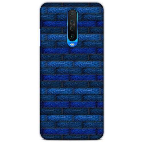 Xiaomi Redmi K30 Kılıf Patchwork (43) Thin Fit Kılıf Mavi Tonları