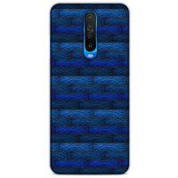 Xiaomi Redmi K30 Kılıf Patchwork (43) Thin Fit Kılıf Mavi Tonları