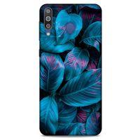 Samsung Galaxy M30 Uyumlu Kılıf Mavi Delisi (48) Bumper Kılıf Yaprak