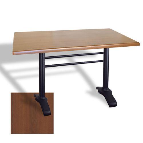 Dockers Çipa 3010 Döküm Ayak Masa 80x120 cm - (Werzalit, Wermodin ve Allzalit Tabla) - Koyu Ahşap