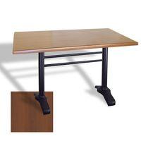 Dockers Çipa 3010 Döküm Ayak Masa 80x120 cm - (Werzalit, Wermodin ve Allzalit Tabla) - Koyu Ahşap