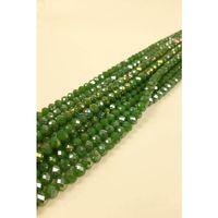 Mat Yeşil, Kristal Boncuk 8 mm