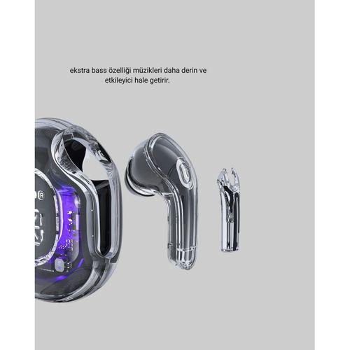 Bluetooth 5 3 Kablosuz Kulaklık Hifi Stereo Ve Ekstra Bass Dijital Ekranlı