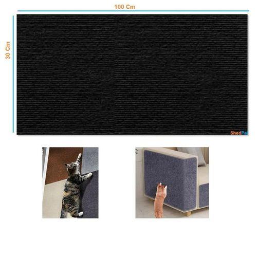 Shed Pal Yapışkanlı Kedi Tırmalama Halısı 100x30Cm Siyah