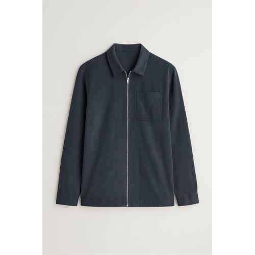 Regular Fit Cupra Kumaş Fermuarlı Erkek Ceket - Füme