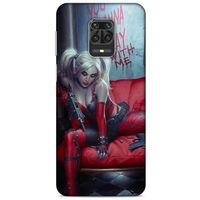 Xiaomi Redmi Note 9S Uyumlu Kılıf Harley Quinn (22) Tam Koruma Kılıfı Kırmızımsı kahverengi
