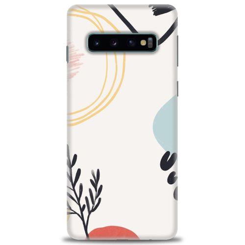 Samsung Galaxy S10 Kılıf HD Baskılı Kılıf - Siyah Dal + Tam Ekran Koruyucu