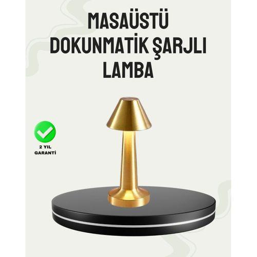 Kablosuz Led Masa Lambası 1800mah 3 Renk Aydınlatma Dokunmatik