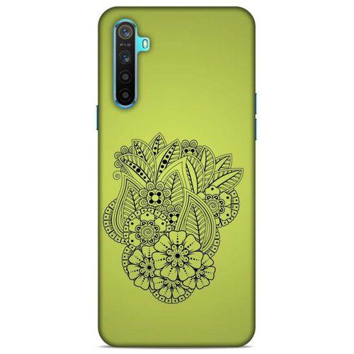 Lopard Oppo Realme 6i Uyumlu Kılıf Tattoo's (40) Fit Silikon Kılıf Çiçek Dövmesi
