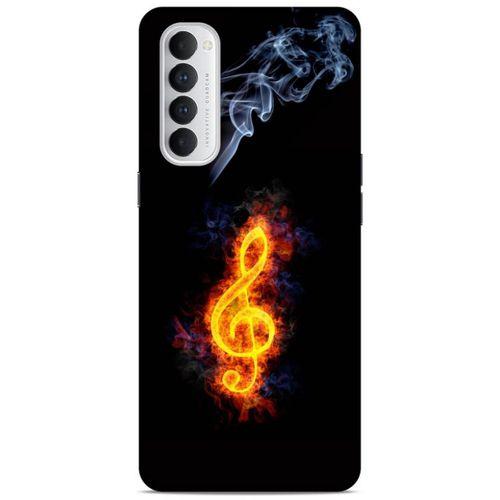 Lopard Oppo Reno 4 Pro Uyumlu Kılıf FireX (13) Silikon Kap Sembol G Clef