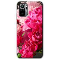 MRCİLETİSİM Xiaomi Redmi Note 10 Kılıf Kapak - Kırmızı Beyaz Gül +Hayalet Ekran Yandan Gözükmez