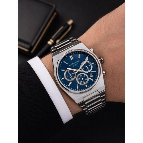 Frank Alex Kadran Fonksiyonları Aktif Premium Erkek Kol Saati Çelik Kordon 2 Yıl Garantili E07274.4