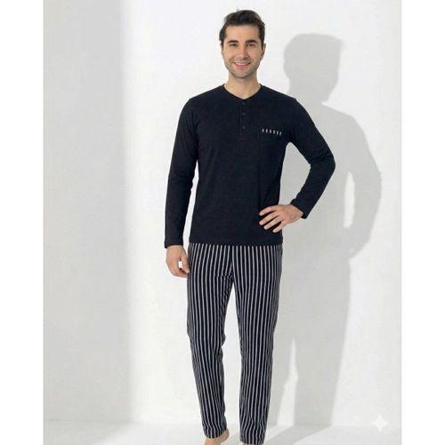 Boyraz 0405 Erkek Uzun Kol Pijama Takımı