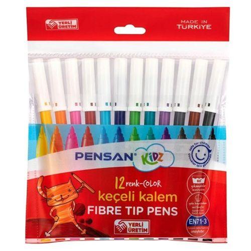 Pensan Keçeli Kalem 12Li Keçeli Boya Kalemi