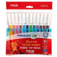 Pensan Keçeli Kalem 12Li Keçeli Boya Kalemi