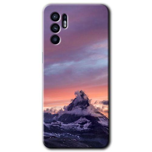 OPPO Oppo Reno 6 Kılıf HD Desen Baskılı Arka Kapak + Temperli Cam - Zirve