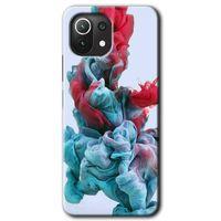 Xiaomi Mi 11 Kılıf HD Desen Baskılı Arka Kapak - Renkli Karışım + Kırılmaz Cam