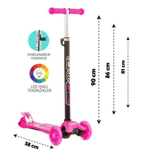 Maxi Twist Işıklı Scooter Pembe