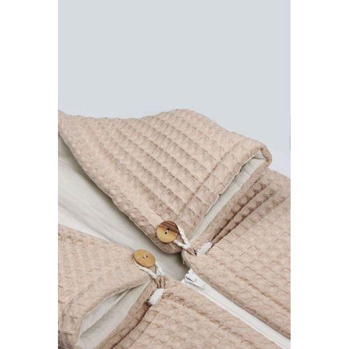 Bistyle Bistyle Fermuarlı Natural Life Pike Battaniye Boy 70114 Bej