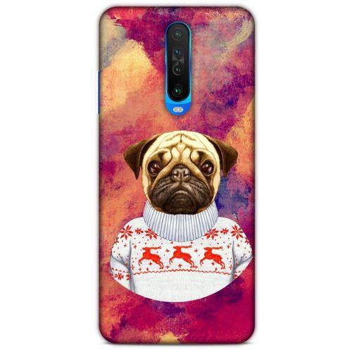 Xiaomi Redmi K30 Kılıf Köpek Kıyafetleri (6) Silikon Kılıf Pug Kazak