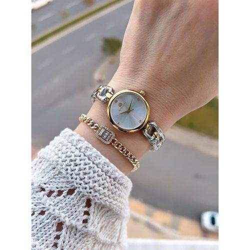 Bigotti Mini Vintage Kasa Çelik Kordon 2 Yıl Garantili 3 Atm Kadın Kol Saati+Bileklik YBG.10654.1